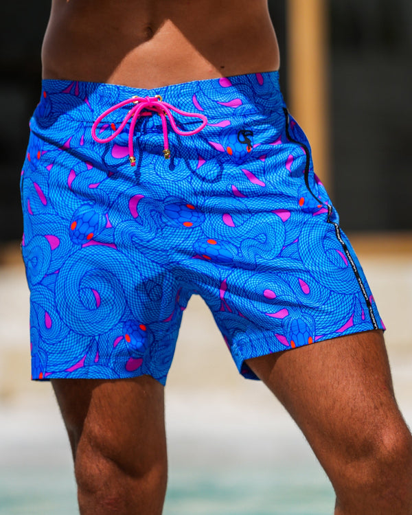 Medusa - Blueberry 5" Swim Trunks Tucann 