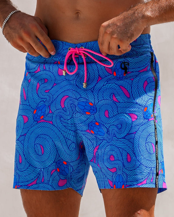 Medusa - Blueberry 5" Swim Trunks Tucann 