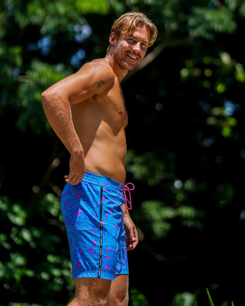 Medusa Blueberry 7" Shorts / Board shorts Tucann 