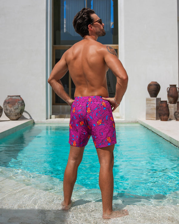 Medusa - Grape 5" Swim Trunks Tucann 