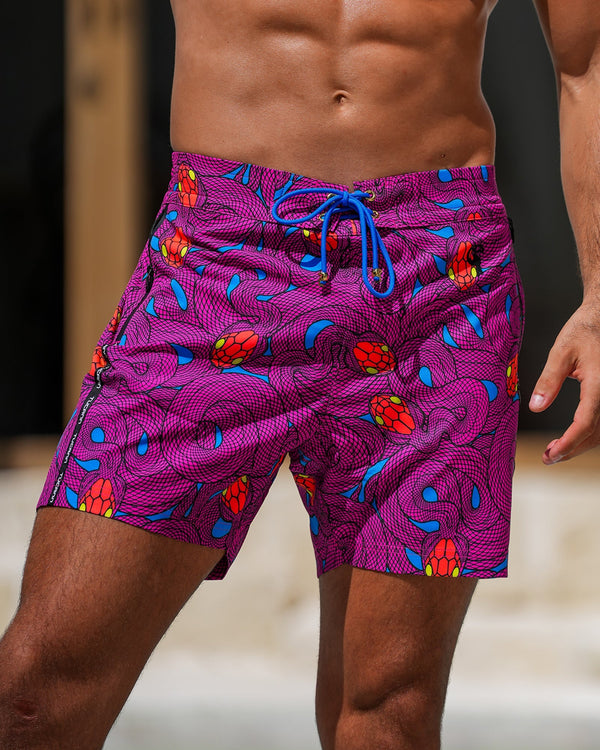 Medusa - Grape 5" Swim Trunks Tucann 