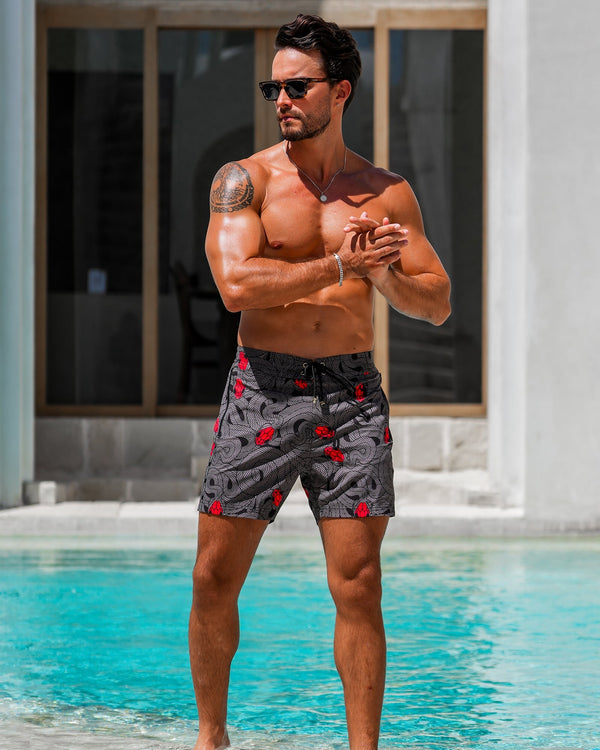 Medusa - Olive 5" Swim Trunks Tucann 