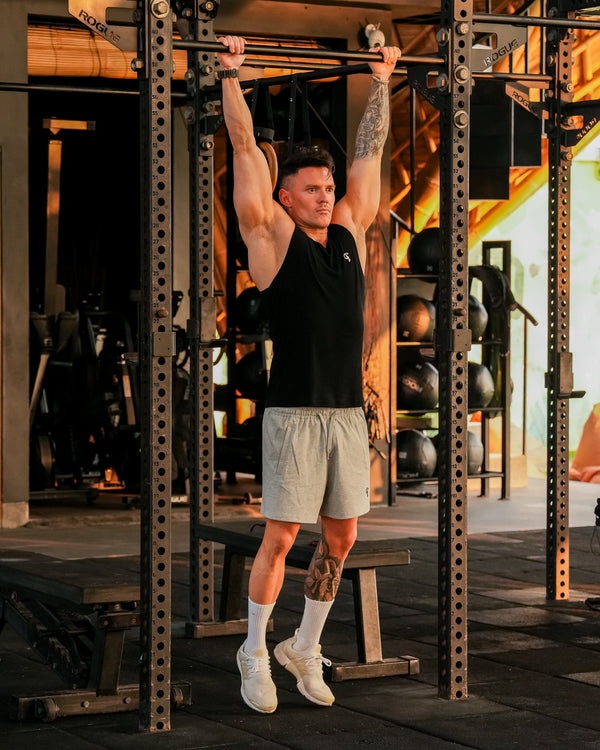 Mens Rec Singlet - Black Tucann 