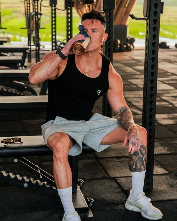 Mens Rec Singlet - Black Tucann 