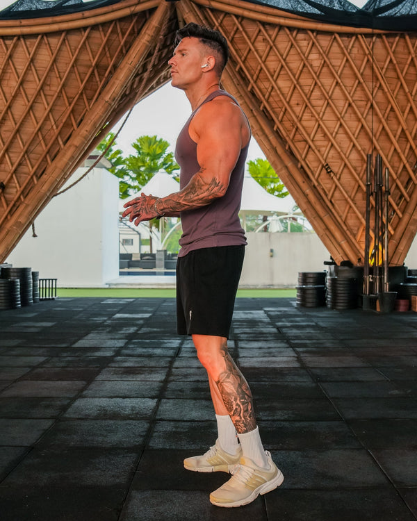 Mens Rec Singlet - Grey Tucann 