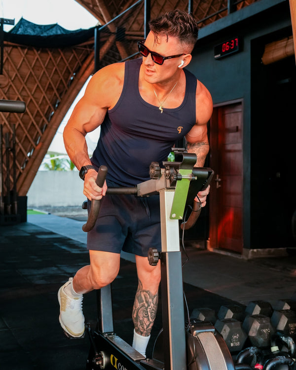 Mens Rec Singlet - Navy Tucann 