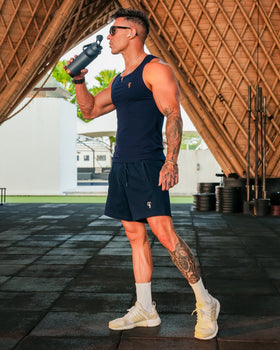 Mens Rec Singlet - Navy Tucann 