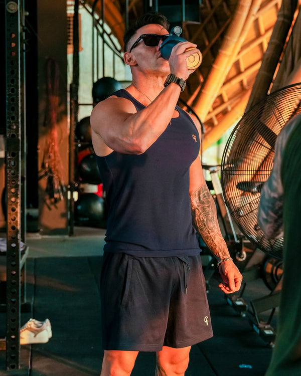 Mens Rec Singlet - Navy Tucann 