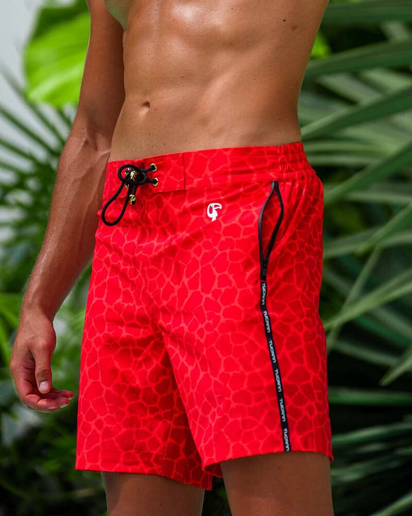 Mirage Red - 7" Shorts / Board shorts Tucann 