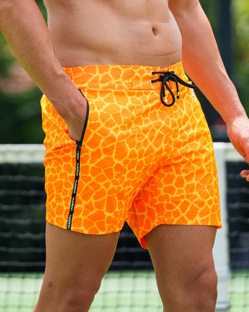 Mirage Swim Shorts - Orange - 5" Swim Trunks Tucann 