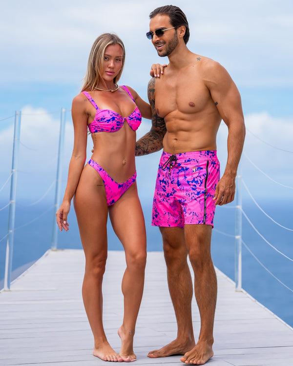 Modern Camo Bikini Bottom - Crimson Tucann 