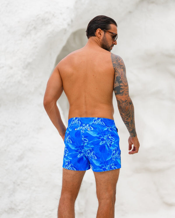 Neon Orchard Azure 3" Swim Trunks Tucann 