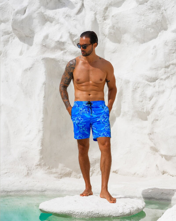 Neon Orchard Azure 7" Swim Trunks Tucann 