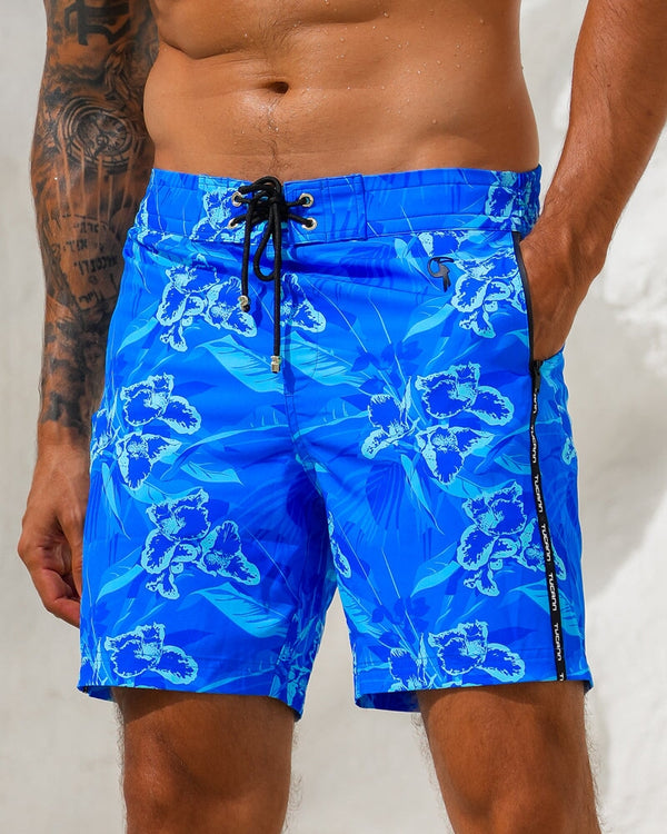 Neon Orchard Azure 7" Swim Trunks Tucann 