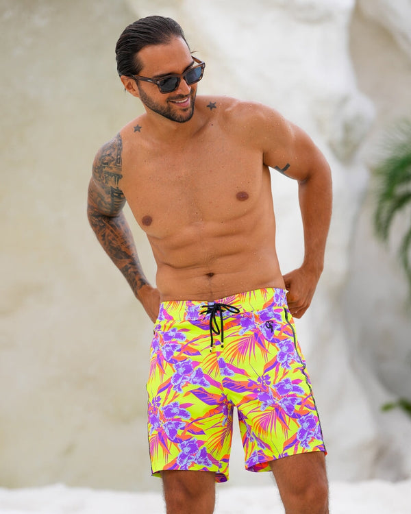 Neon Orchard Electric 7" Swim Trunks Tucann 