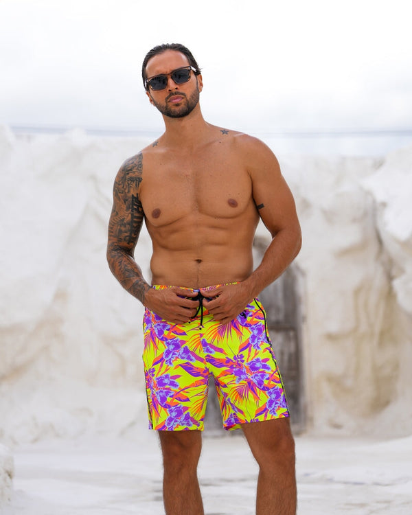 Neon Orchard Electric 7" Swim Trunks Tucann 