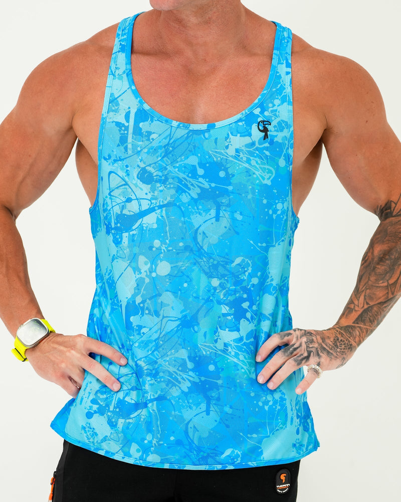 Performance Tank - Splatter - Blue Tucann 