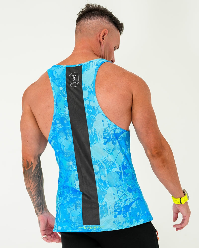 Performance Tank - Splatter - Blue Tucann 