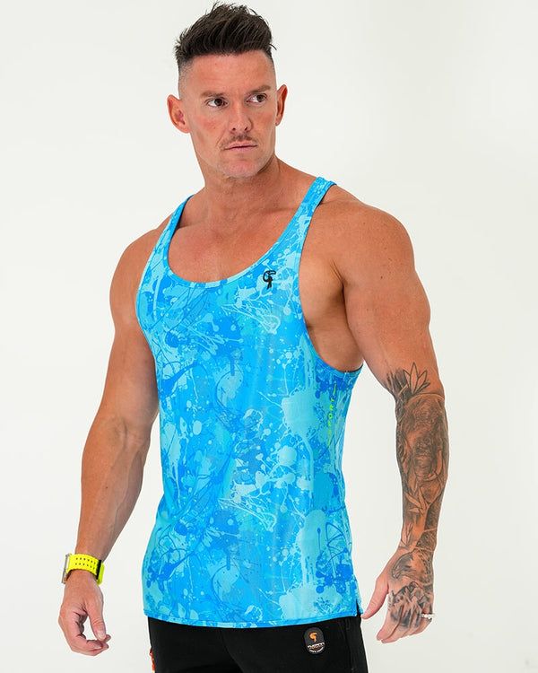 Performance Tank - Splatter - Blue Tucann 