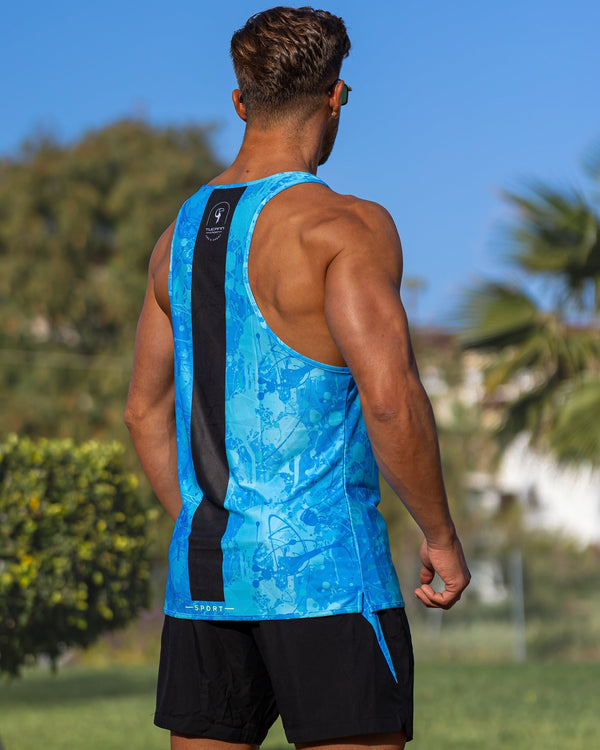 Performance Tank - Splatter - Blue Tucann 