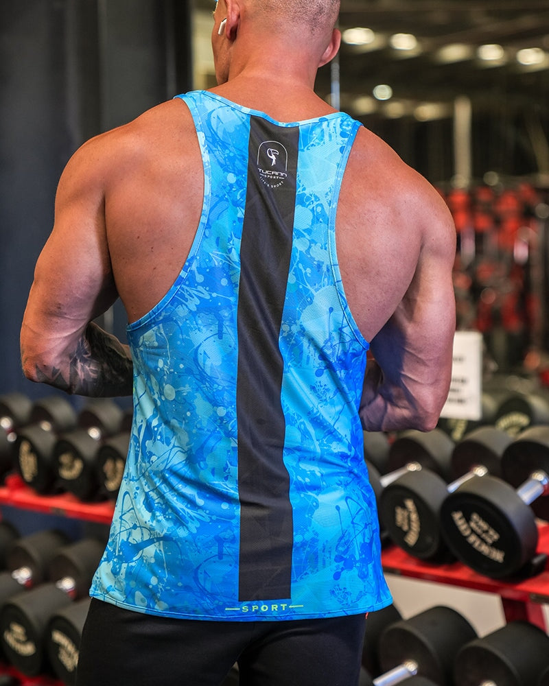 Performance Tank - Splatter - Blue Tucann 