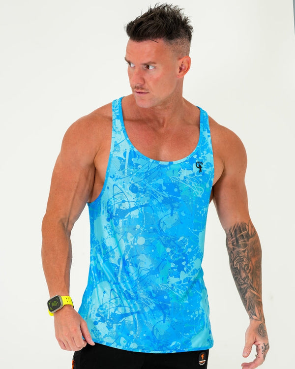 Performance Tank - Splatter - Blue Tucann 