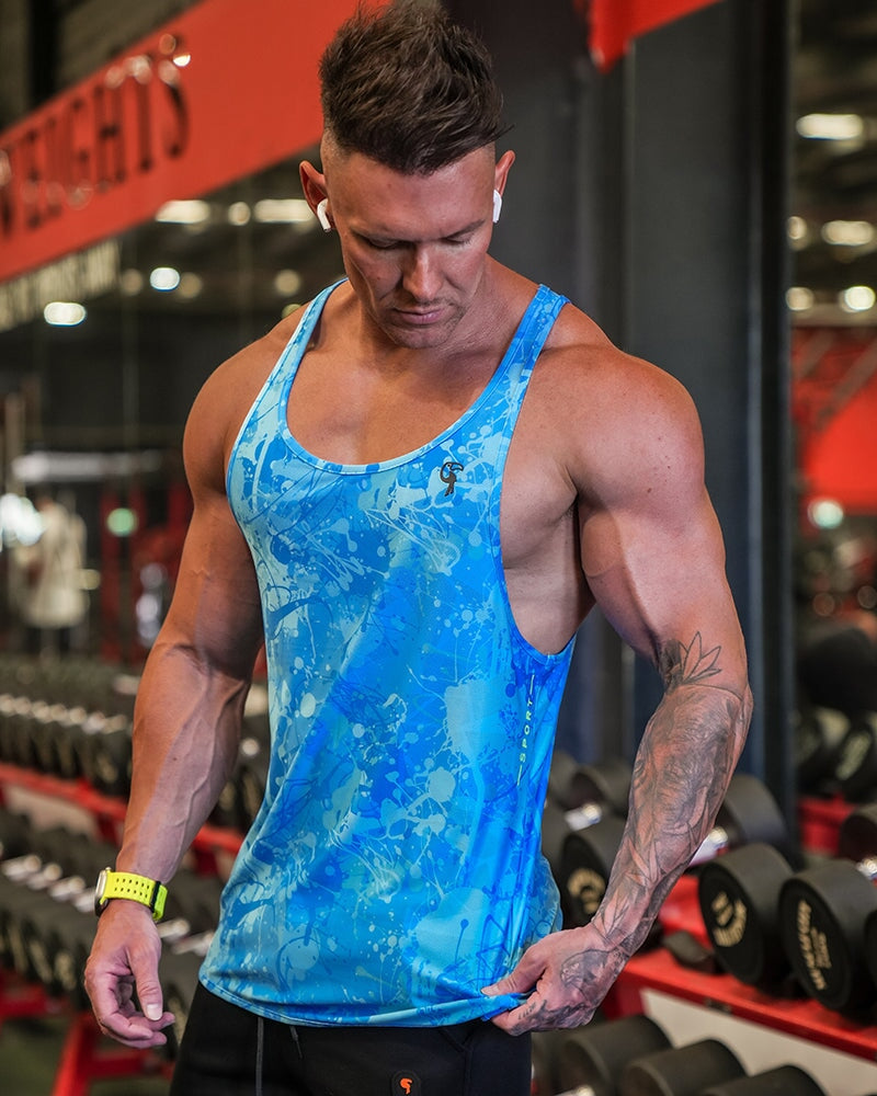 Performance Tank - Splatter - Blue Tucann 