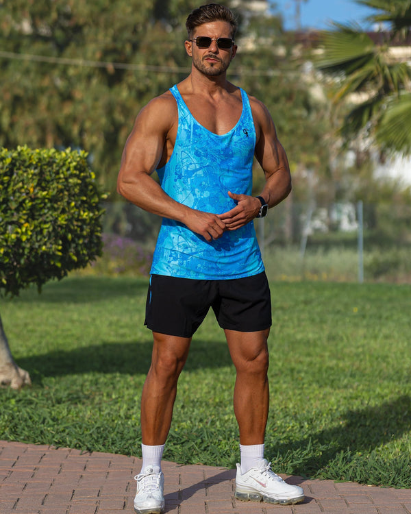 Performance Tank - Splatter - Blue Tucann 