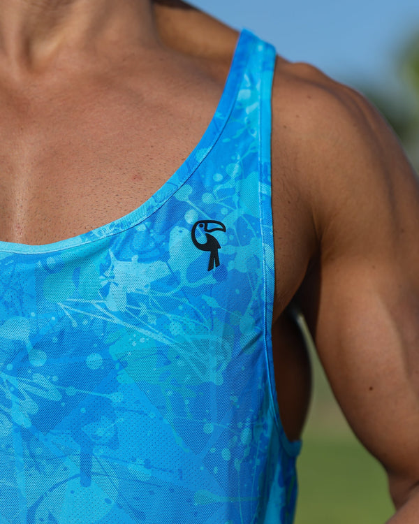 Performance Tank - Splatter - Blue Tucann 