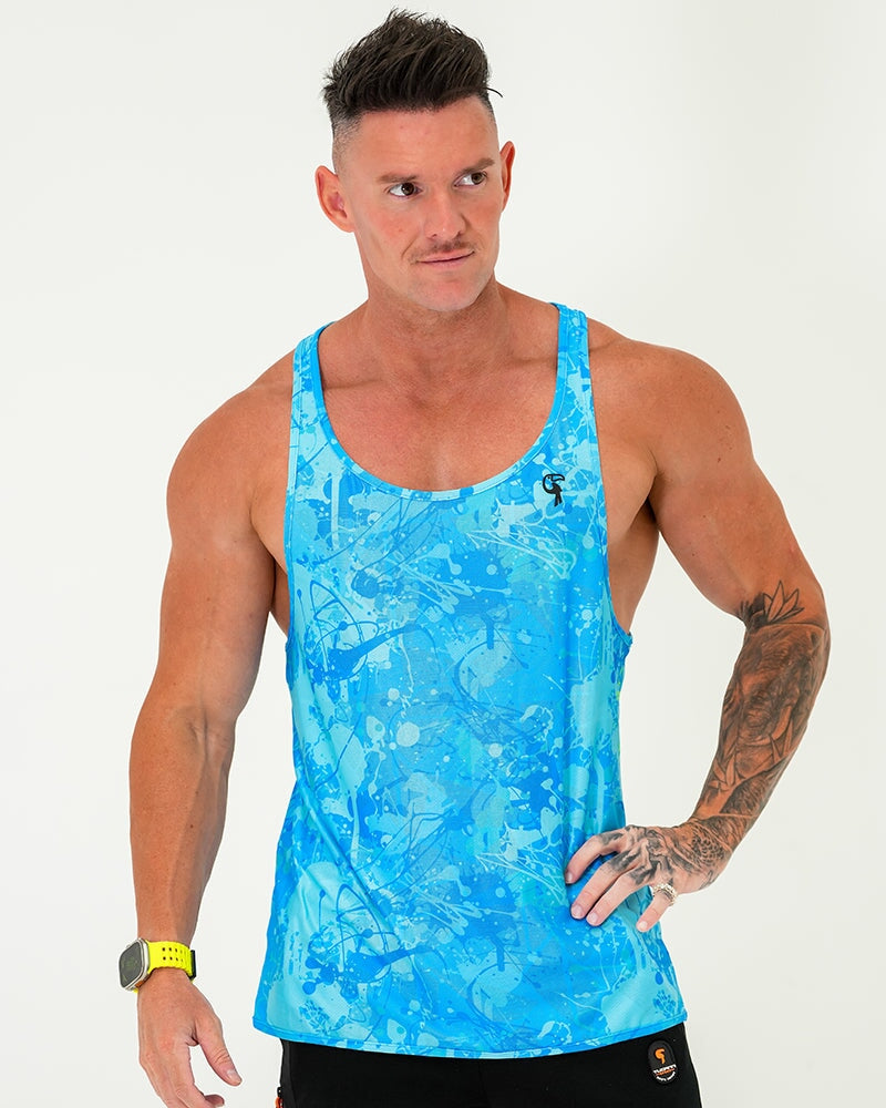 Performance Tank - Splatter - Blue Tucann 