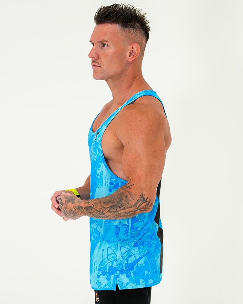 Performance Tank - Splatter - Blue Tucann 