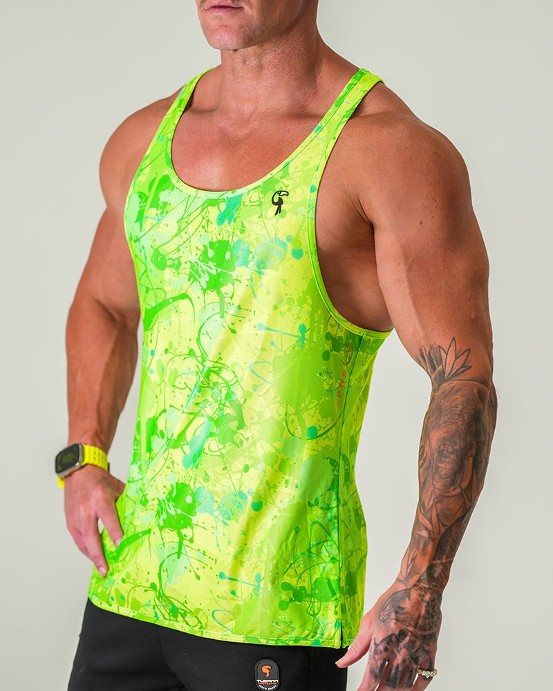 Performance Tank - Splatter - Green Tucann 