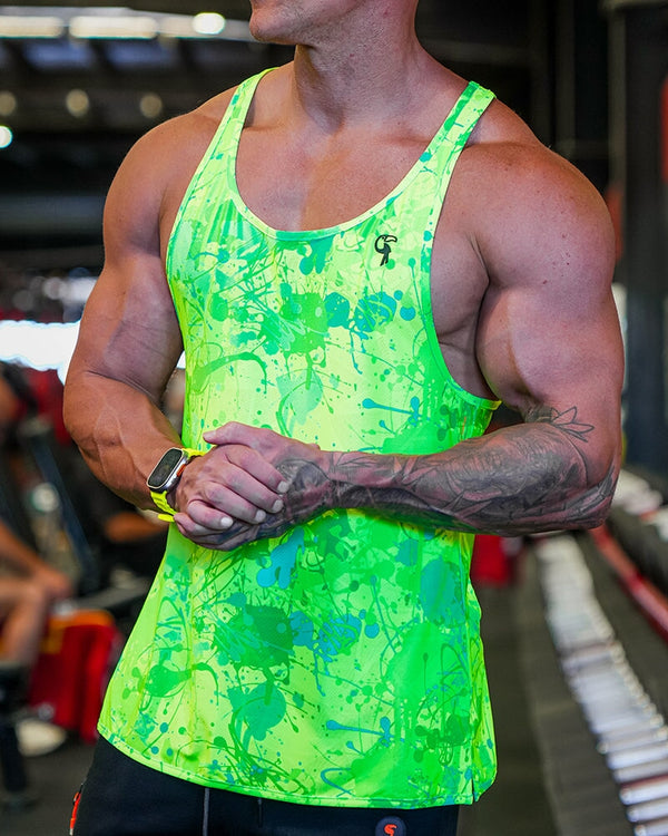 Performance Tank - Splatter - Green Tucann 