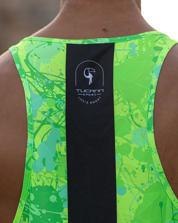 Performance Tank - Splatter - Green Tucann 