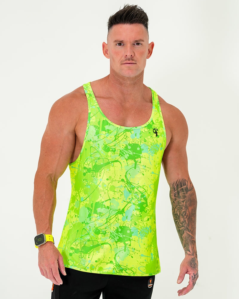 Performance Tank - Splatter - Green Tucann 