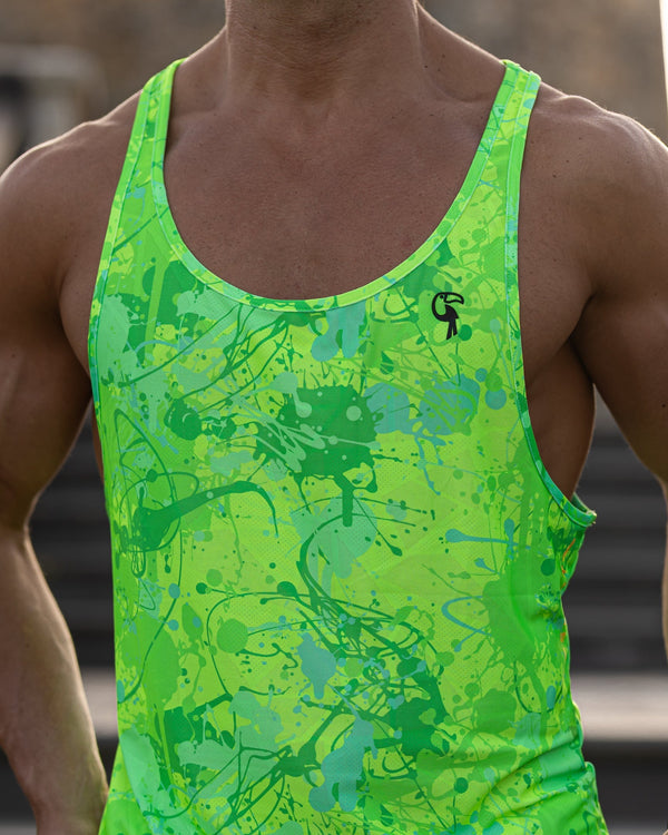 Performance Tank - Splatter - Green Tucann 