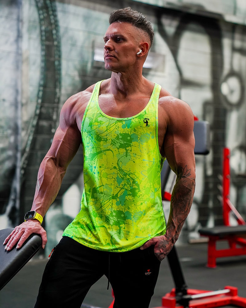Performance Tank - Splatter - Green Tucann 