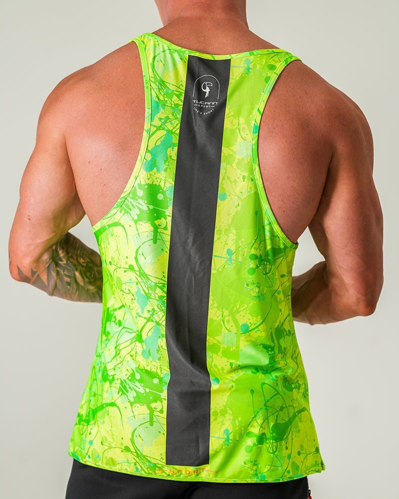 Performance Tank - Splatter - Green Tucann 