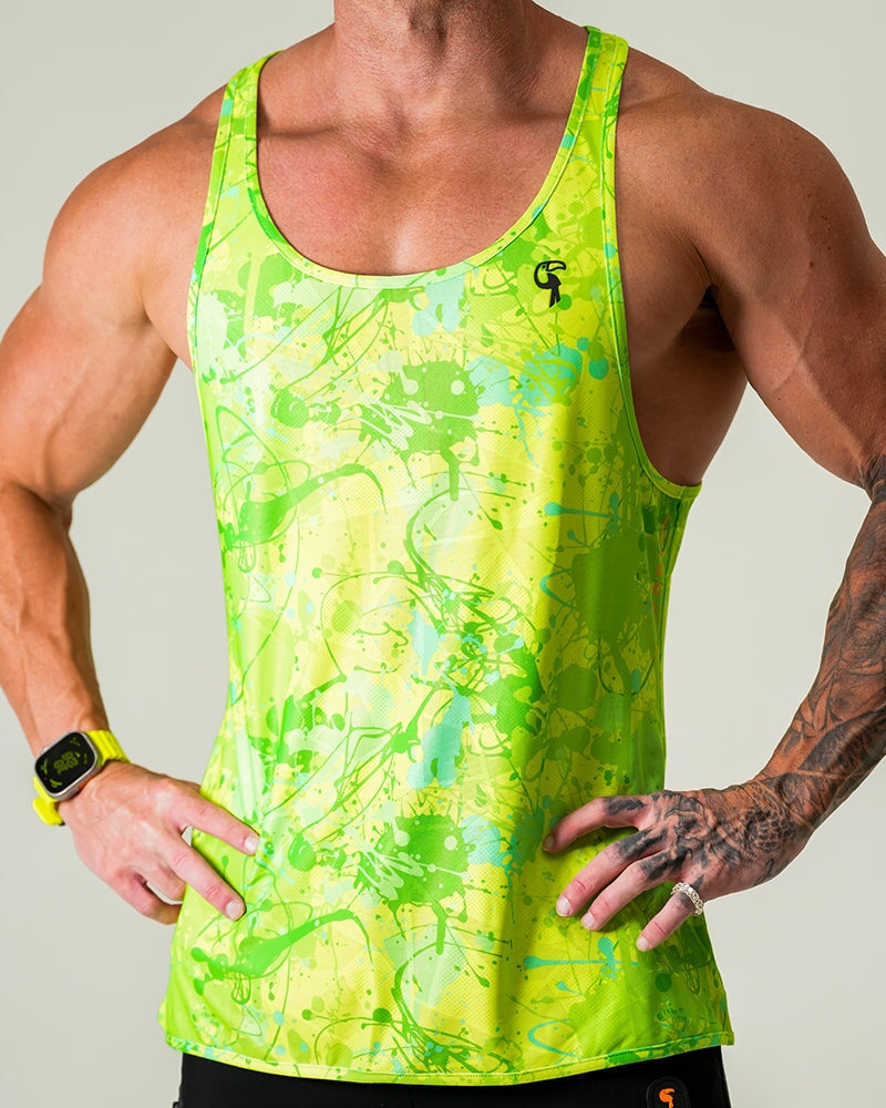 Performance Tank - Splatter - Green Tucann 