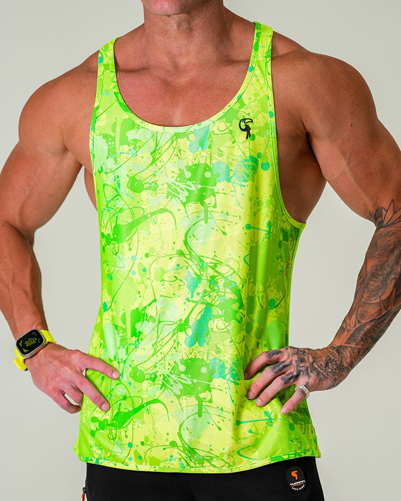 Performance Tank - Splatter - Green Tucann 