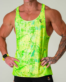 Performance Tank - Splatter - Green Tucann 