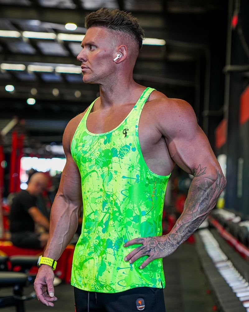 Performance Tank - Splatter - Green Tucann 