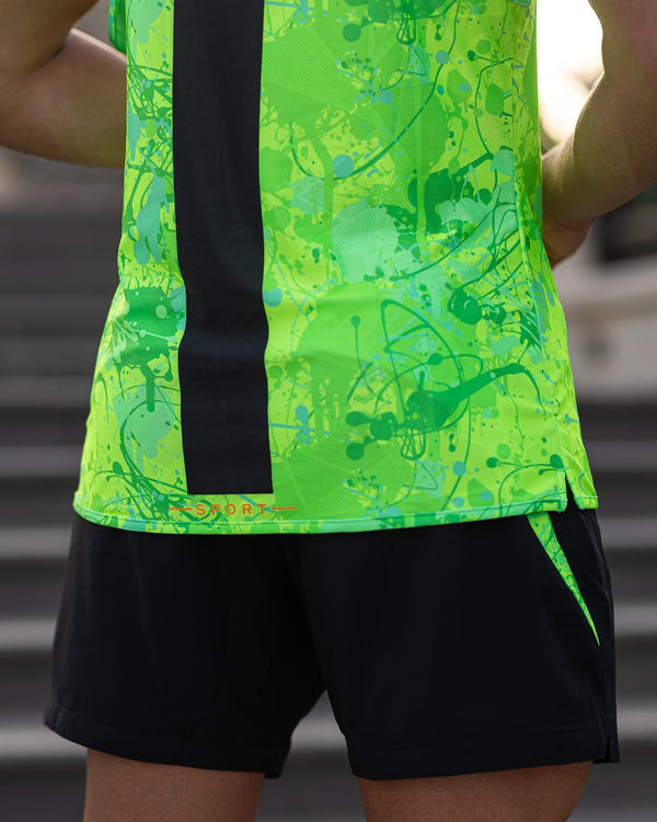Performance Tank - Splatter - Green Tucann 