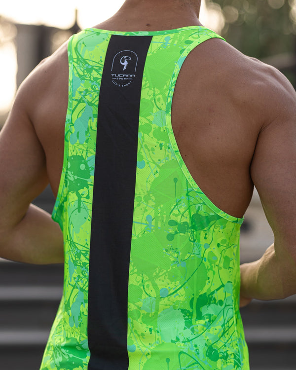 Performance Tank - Splatter - Green Tucann 