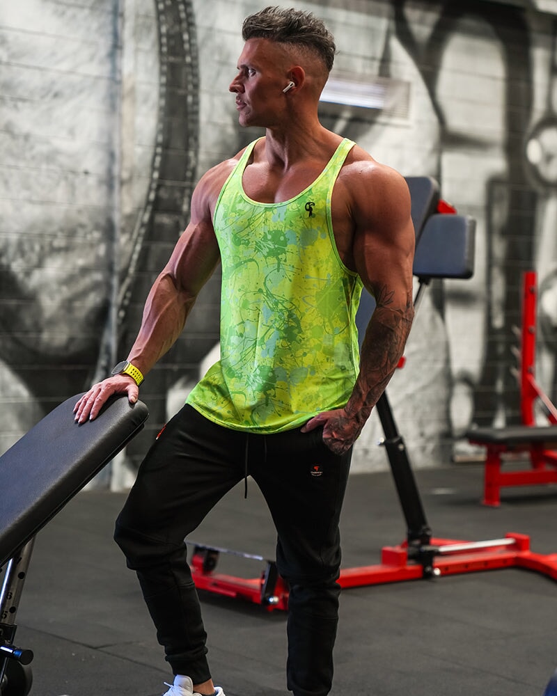 Performance Tank - Splatter - Green Tucann 