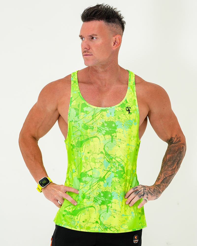 Performance Tank - Splatter - Green Tucann 