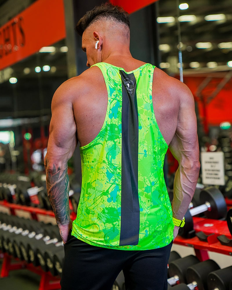 Performance Tank - Splatter - Green Tucann 