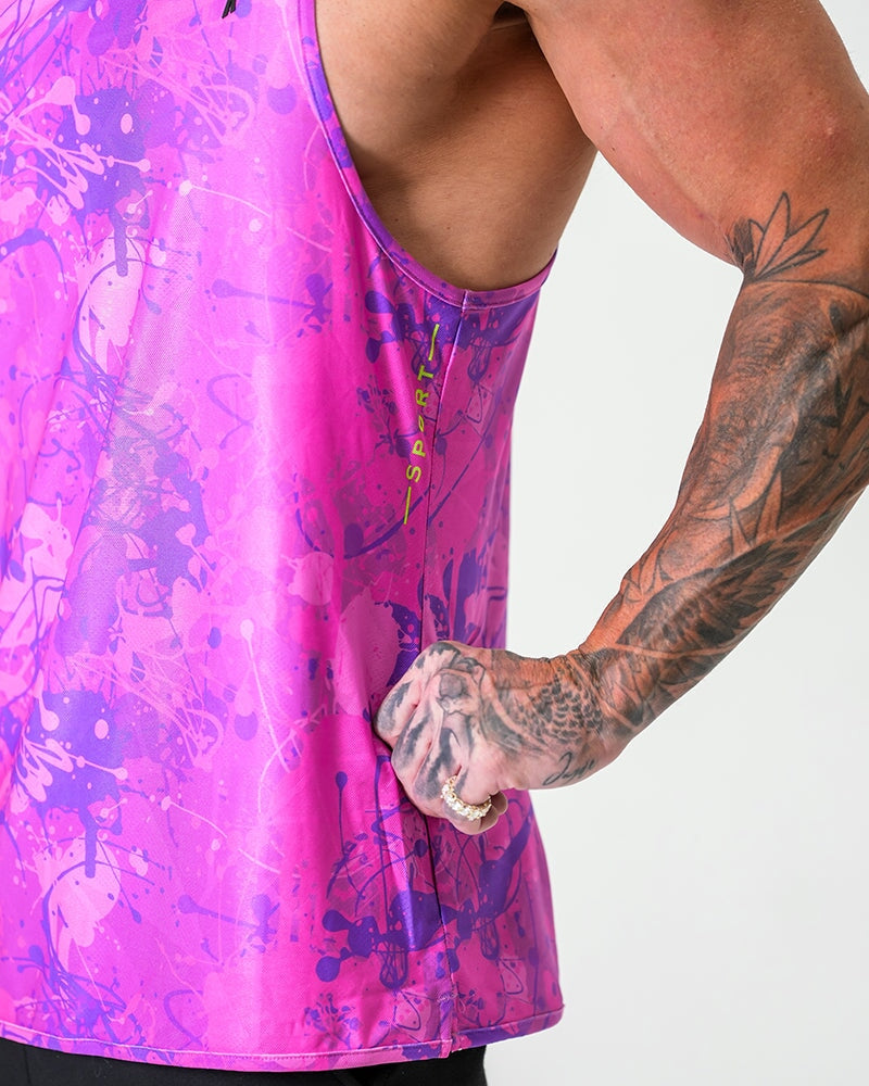 Performance Tank - Splatter - Purple Tucann 