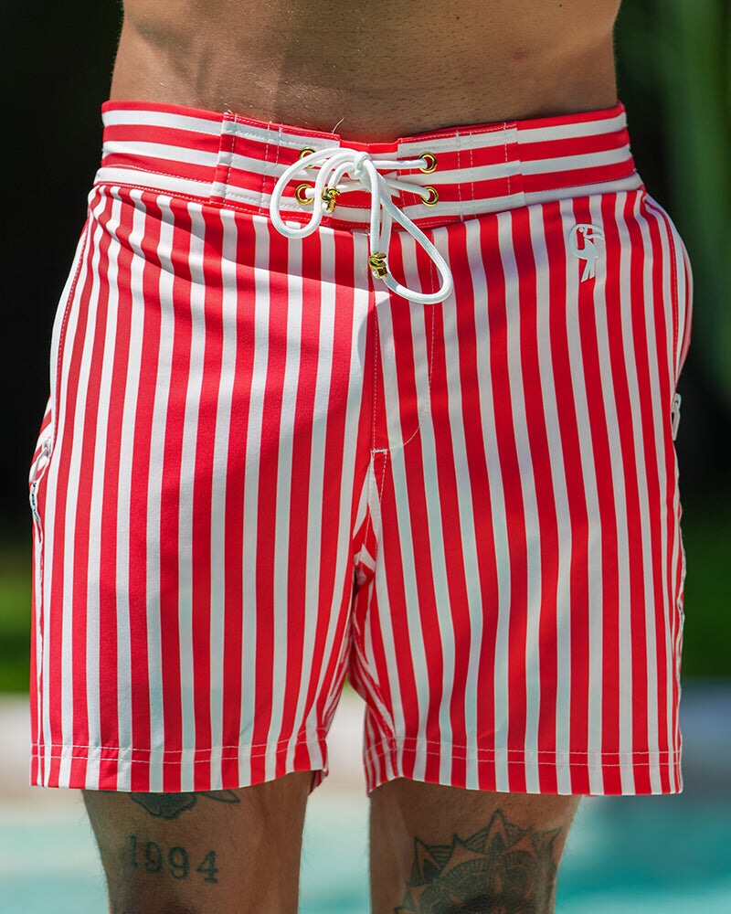 Pillar Red Swim Trunks 5