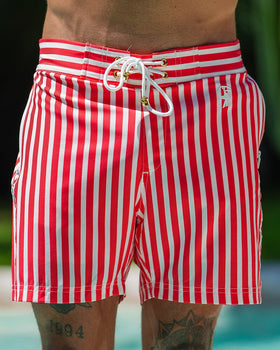 Pillar Red Swim Trunks 5